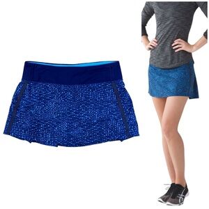 Lululemon Run Pace Rival Skirt Size 6 Preppy Tennis Pickleball Skort Running